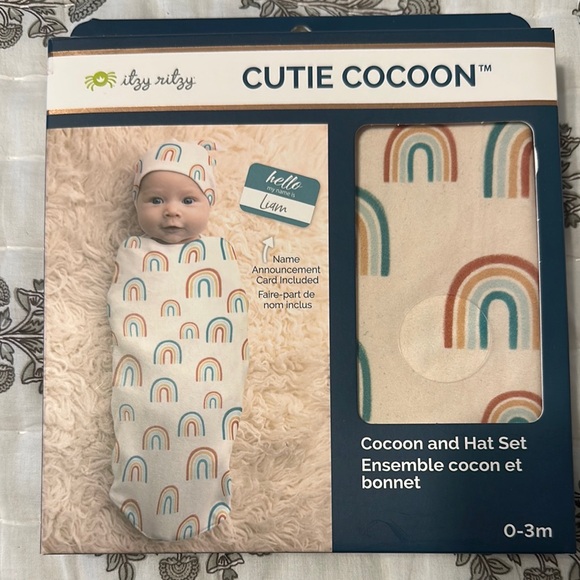 Itzy Ritzy Cutie Cocoon and Hat Set - Picture 1 of 2